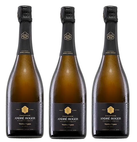 3x 0,75l - André Roger - Vieilles Vignes - Grand Cru - Brut - Champagne A.O.P. - Frankreich - Champagner trocken von André Roger