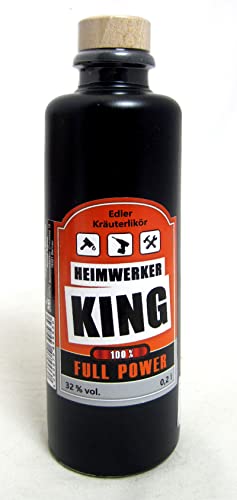 Kräuterlikör in Tonflasche"Heimwerker King", 0,2l von Andrea Verlag