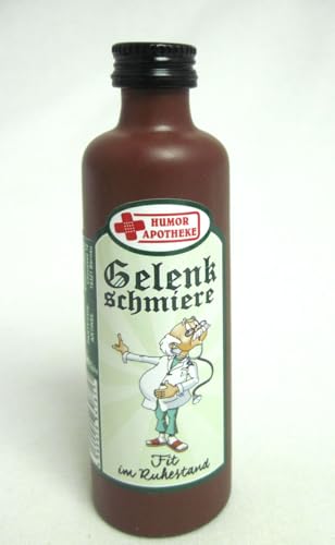 Mini-Glaston Kräuterlikör in Tonflasche "Gelenkschmiere" Fit im Ruhestand 0,04l Mini-Glaston Kräuterlikör in Tonflasche "Gelenkschmiere" Fit im Ruhestand 0,04l von Andrea Verlag