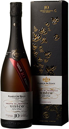 Andrea Da Ponte Grappa di Prosecco Unica 10 anni mit Geschenkverpackung (1 x 0.7 l) von Andrea da Ponte