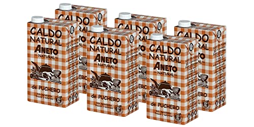Aneto 100% Natural - Caldo de Puchero - Karton mit 6 Einheiten à 1L von Aneto