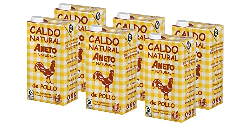 Aneto 100% Natural - Hühnerbrühe - Karton mit 6 Einheiten à 1L von Aneto