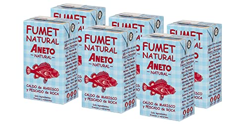 Aneto 100 % natürlich – Fumet aus Fisch und Schalentieren – Schachtel mit 6 Einheiten à 1 l von Aneto