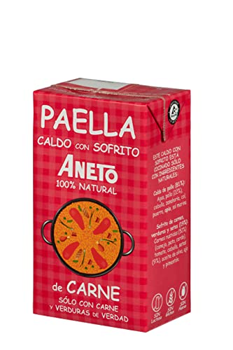 Aneto Caldo Para Paella - Brühe Für Paella Mit Fleisch Und Gemüse, 1er Pack (1 x 1 l) von Aneto