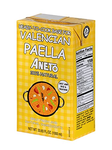 Aneto Valencian Paella-Kochboden-Brühe, 100 ml, 6 Stück von Aneto