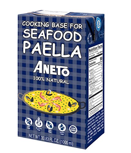 Aneto Caldo Para Paella - Brühe Für Paella Mit Fisch Und Meeresfrüchte, 1er Pack (1 x 1 l) von Aneto