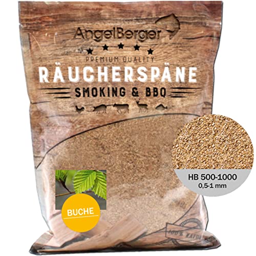 Angel-Berger Räuchermehl Räucherspäne Deluxe Verschiedene Sorten (500g, Buche Deluxe) von Angel-Berger