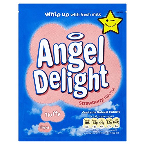 Angel Delight Erdbeer Geschmack - 59g x 12 - 12-er Pack von Angel Delight