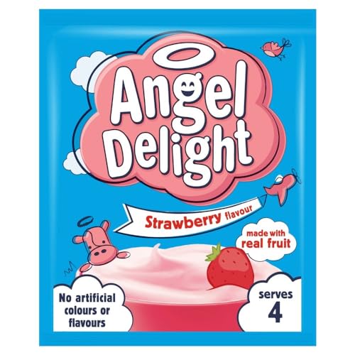 Angel Delight Erdbeer Geschmack - 59g x 6 - 6-er Pack von Angel Delight