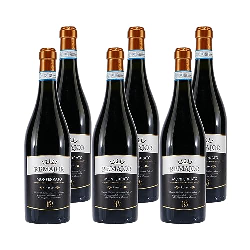 Rocca Remajor Rosso Montferrato DOC Rotwein -trocken- (6 x 0,75L) von Angelo Rocca & Figli