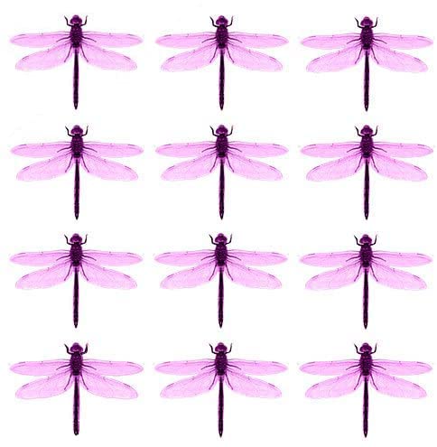 Vorgeschnittene rosa pastellfarbene Libelle, essbares Reispapier/Oblatenpapier, Cupcake-Dekoration, für Hochzeit, Geburtstag, Party von Anglesit Animals
