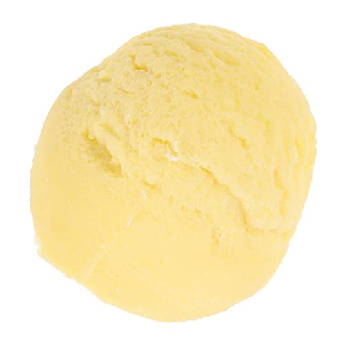 Angoily Fotografie Requisiten Simulation Eiskugel Gelbe Vanille Pvc-Lebensmittel Gefälschtes Kuchenmodell von Angoily