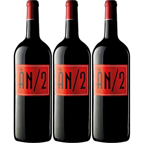 Ànima Negra ÀN/2 Magnum Rotwein Wein Cuvée trocken Mallorca Spanien I Visando Paket (3 Flaschen) von Ànima Negra
