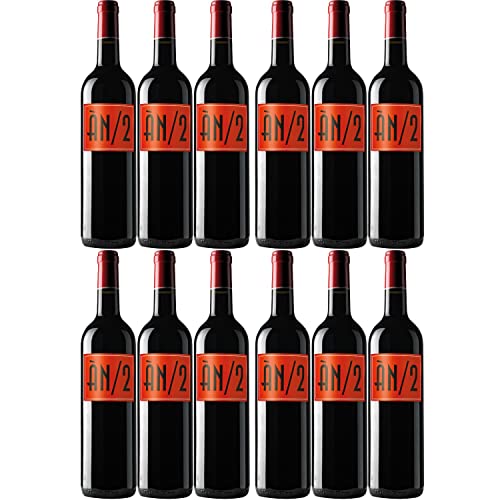 Ànima Negra ÀN/2 Rotwein Wein Cuvée trocken Mallorca Spanien I Visando Paket (12 Flaschen) von Ànima Negra