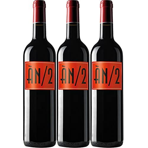 Ànima Negra ÀN/2 Rotwein Wein Cuvée trocken Mallorca Spanien I Visando Paket (3 Flaschen) von Ànima Negra