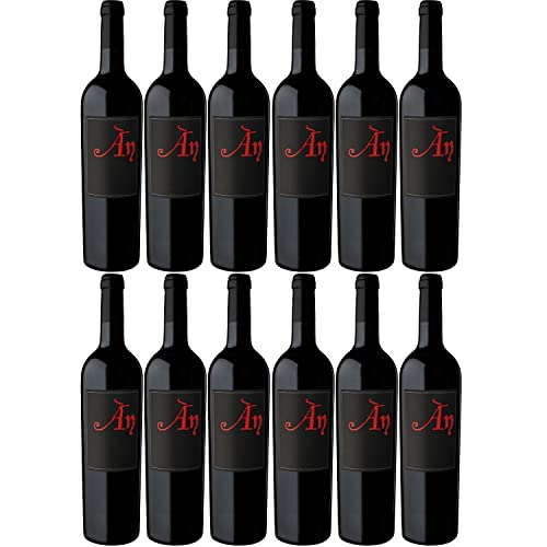 Ànima Negra ÀN Rotwein Wein Cuvée trocken Mallorca Spanien I Visando Paket (12 Flaschen) von Ànima Negra
