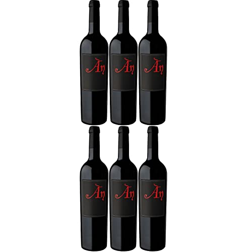 Ànima Negra ÀN Rotwein Wein Cuvée trocken Mallorca Spanien I Visando Paket (6 Flaschen) von Ànima Negra