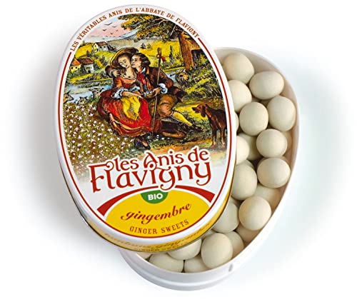 Anis de l'Abbaye Boite ovale gingembre bio (6 x 50 gr) von Les Anis de Flavigny