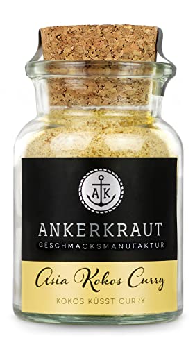 Ankerkraut Asia Kokos Curry, 85g im Korkenglas, Gewürz für Kokos-Milch Gemüse Fleisch, Einfach Lecker Zu Hause Kochen, Premium Qualität in der Pfanne Ankerkraut Asia Kokos Curry, 85g im Korkenglas, Gewürz für Kokos-Milch Gemüse Fleisch, Einfach Lecker Zu Hause Kochen, Premium Qualität in der Pfanne von Ankerkraut