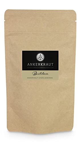 Ankerkraut Basilikum, Kräuter, gerebelt, mediterranes Gewürz für Pasta und Pizza, 60 g im Beutel von Ankerkraut