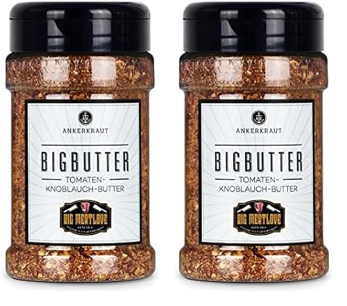 Ankerkraut Big Butter, Tomaten-Knoblauch-Butter selber machen, 185g im Streuer (Packung mit 2) von Ankerkraut