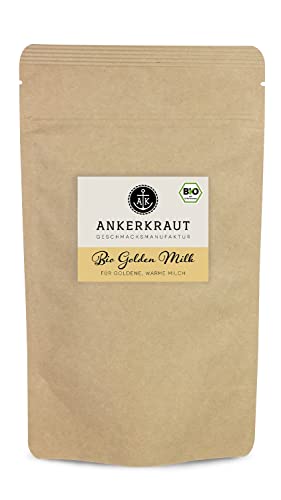 Ankerkraut Bio Golden Milk, Gewürz für goldene Milch, mit Kurkuma, Zimt und Ingwer, 600 g im XXL-Beutel von Ankerkraut