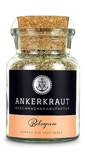 Ankerkraut Bolognese Gewürz, für italienische Spaghetti Bolognese und Lasagne, 100g im Korkenglas von Ankerkraut