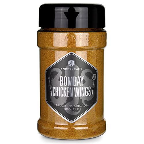 Ankerkraut Bombay Chicken, indischer BBQ-Rub für Hähnchen und Chicken-Wings, 230g Streuer Ankerkraut Bombay Chicken, indischer BBQ-Rub für Hähnchen und Chicken-Wings, 230g Streuer von Ankerkraut