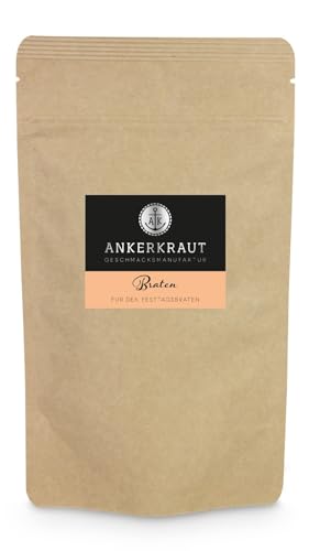 Ankerkraut Braten, Würze Mischung für knusprigen Fleisch-Braten, Premium Qualität Ohne Geschmacksverstärker, 180 g im Beutel Ankerkraut Braten, Würze Mischung für knusprigen Fleisch-Braten, Premium Qualität Ohne Geschmacksverstärker, 180 g im Beutel von Ankerkraut