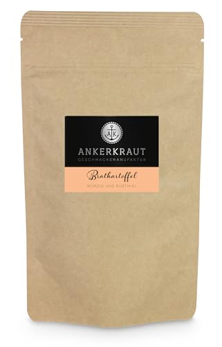 Ankerkraut Bratkartoffel Gewürz, 190g im Beutel, Mischung Würzender Zutaten für Kartoffeln, Kartoffelspalten, wie im Restaurant, Lecker Schmecker Premium Qualität von Ankerkraut