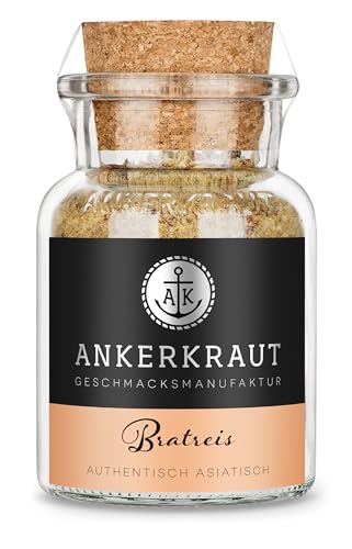 Ankerkraut Bratreis, Gewürzzubereitung für Reis, mit Zwiebel, Knoblauch und Zitronengras, Instant Reis, 95 g im Korkenglas Ankerkraut Bratreis, Gewürzzubereitung für Reis, mit Zwiebel, Knoblauch und Zitronengras, Instant Reis, 95 g im Korkenglas von Ankerkraut