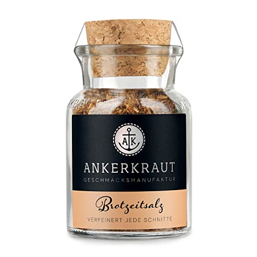 Ankerkraut Brotzeit Salz, 105g im Korkenglas, Deutscher Gewürz Klassiker zu Brot, Käse und Wurst, Perfekte Lunchbox für Kinder, Essen mit der Familie, zuckerfrei, ohne Geschmacksverstärker Ankerkraut Brotzeit Salz, 105g im Korkenglas, Deutscher Gewürz Klassiker zu Brot, Käse und Wurst, Perfekte Lunchbox für Kinder, Essen mit der Familie, zuckerfrei, ohne Geschmacksverstärker von Ankerkraut