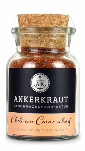 Ankerkraut Chili con Carne scharf, Gewürz, 80 g im Korkenglas von Ankerkraut