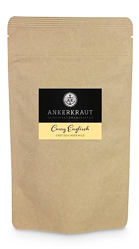 Ankerkraut Curry Englisch, 160g im Beutel, Curry-Pulver mild, Gewürz-Mischung Indien vegan, Masala mit Reis und Gemüse Ankerkraut Curry Englisch, 160g im Beutel, Curry-Pulver mild, Gewürz-Mischung Indien vegan, Masala mit Reis und Gemüse von Ankerkraut