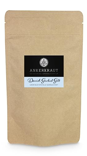 Ankerkraut Danish Smoked Salt, Premium Rauchsalz für ein intensives und würziges Geschmackserlebnis, Salz - Perfekt für Grillgerichte, 300 g im Beutel von Ankerkraut