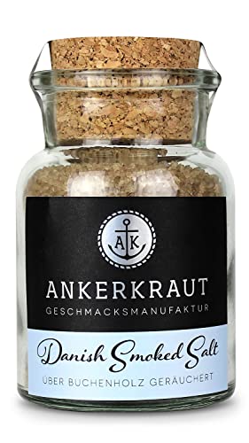 Ankerkraut Danish Smoked Salt, dänisches Rauchsalz, grob, Wikinger Rauchsalz, 160g im Korkenglas von Ankerkraut
