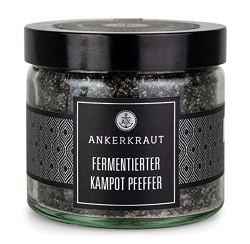Ankerkraut Fermentierter Kampot Pfeffer, 150g im Tiegel, Finisher für Salat, Steak, Fleisch, Gemüse, Premium Qualität Ankerkraut Fermentierter Kampot Pfeffer, 150g im Tiegel, Finisher für Salat, Steak, Fleisch, Gemüse, Premium Qualität von Ankerkraut