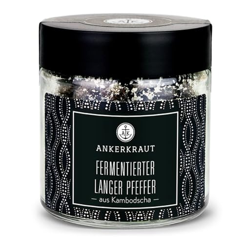 Ankerkraut Fermentierter Langer Pfeffer, 55g im Tiegel, für Fisch Curry Fleisch und Suppe, Geschenk-Idee für Freunde und Familie, Lecker Kochen von Ankerkraut