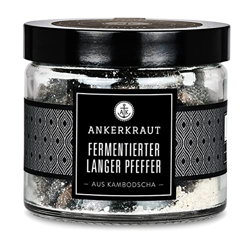 Ankerkraut Fermentierter langer Pfeffer, 140g im Tiegel, Finisher Krönung für Salat, Fleisch und Gemüse, Exklusiv Premium Pfeffer, Qualität und Genuss pur Ankerkraut Fermentierter langer Pfeffer, 140g im Tiegel, Finisher Krönung für Salat, Fleisch und Gemüse, Exklusiv Premium Pfeffer, Qualität und Genuss pur von Ankerkraut