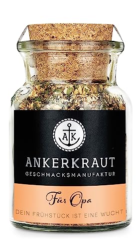 Ankerkraut Für Opa, Bauernfrühstück Gewürz als Sonderedition, Zubereitung für Kartoffeln, zuckerfrei, deftige Mahlzeit, Geschenk für die Familie, 90 g im Korkenglas Ankerkraut Für Opa, Bauernfrühstück Gewürz als Sonderedition, Zubereitung für Kartoffeln, zuckerfrei, deftige Mahlzeit, Geschenk für die Familie, 90 g im Korkenglas von Ankerkraut