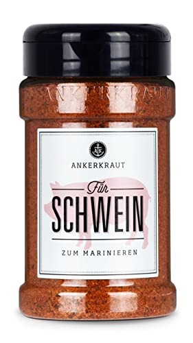 Ankerkraut Für Schwein, Gewürz für Schweinefleisch zum Würzen mit Aroma & Geschmack, lecker Kochen zu Hause, für etwa 4-6 kg Fleisch, Pulled Pork selber machen, 230g im Streuer Ankerkraut Für Schwein, Gewürz für Schweinefleisch zum Würzen mit Aroma & Geschmack, lecker Kochen zu Hause, für etwa 4-6 kg Fleisch, Pulled Pork selber machen, 230g im Streuer von Ankerkraut