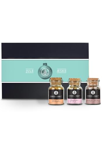 Ankerkraut Gavesæt Jul, med alt du har brug for i juletiden, Gløggkrydderi, Steakpeber Hamborg og Wokkrydderi Ankerkraut Gavesæt Jul, med alt du har brug for i juletiden, Gløggkrydderi, Steakpeber Hamborg og Wokkrydderi von Ankerkraut