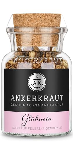 Ankerkraut Glühweingewürz, Gewürzmischung für Glühwein, Feuerzangenbowle, Punsch, Kinderpunsch, Weihnachtstee, 60g im Korkenglas von Ankerkraut