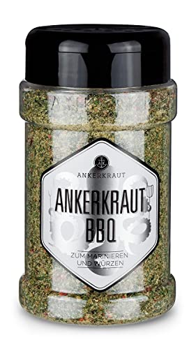 Ankerkraut BBQ und Grill Gewürzmischung, das Original Gewürz, mit Knoblauch und Oregano, leicht pikante Note, 150 g im Streuer von Ankerkraut