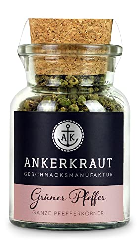 Ankerkraut Grüner Pfeffer, ganze Pfefferkörner kaufen, 40g im Korkenglas von Ankerkraut