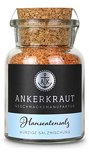 Ankerkraut Hanseatensalz, feines Salz mit Gewürzen, Gewürzsalz, 140g im Korkenglas von Ankerkraut