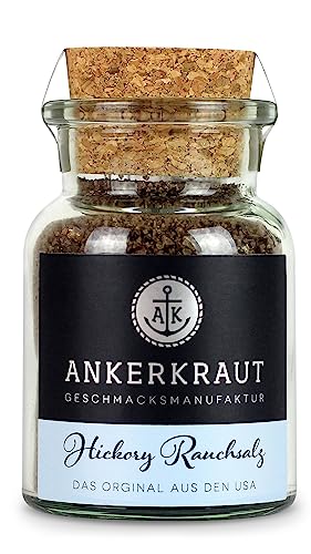 Ankerkraut Hickory Rauchsalz, echtes Rauchsalz aus den USA, 75 g im Korkenglas von Ankerkraut