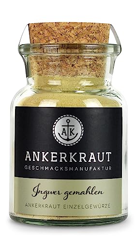 Ankerkraut Ingwer, gemahlen, Ingwer-Pulver, 65g im Korkenglas von Ankerkraut