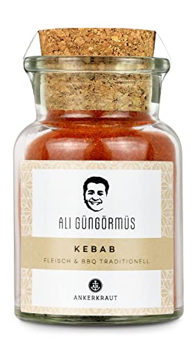 Ankerkraut Kebab Bio-Gewürz, 65g im Korkenglas, by TV-Koch Ali Güngörmüs, Premium Bio-Qualität von Ankerkraut