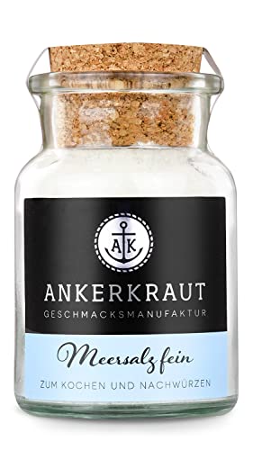 Ankerkraut Meersalz fein, reines Salz zum kochen und würzen, 170g im Korkenglas von Ankerkraut